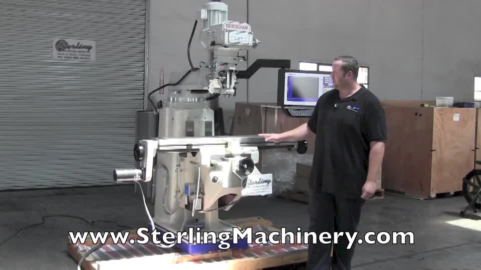 Birmingham-10\" x 54\" Brand New Birmingham (2 Axis) CNC Vertical Milling Machine With Centroid CNC Control, Mdl. AC-3KVC-2, Auto Lube with Timer, Front Chip Guard, Rear Chip Guard, Manual Draw Bar, Centroid M-400S CNC Control 2 Axis,  #SMAC3KVC2-01