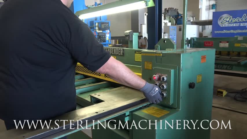 Betenbender-10 Ga. x 5' Used Betenbender Hydraulic Low Profile Power Squaring Shears (MADE IN THE USA) (GUARANTEED BY BETENBENDER DEALER), Mdl. 5-125, All Steel Construction, American Made Hoses and Fittings, American Made Motor and Valves, Disconnect Switch, Hydraul-01