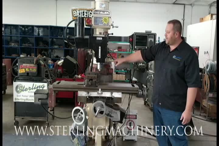 10" x 50" Used Chevalier 3 Axis CNC Or Manual Use Vertical Mill, Mdl. FM-32HP, Proto Trak M3 Controller, 3 Axis CNC, RS-232 Link, Mist Coolant, Auto Lube System, Box Ways, Ball Screw, Made In Taiwan,  #A3716