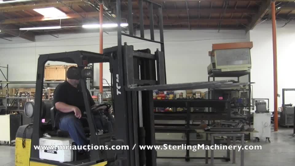 Pure-Aire-LOT #153 AUCTION:  June 26, 2014 PURE AIRE- Manufacturers of Cleanroom Workstations Auction Sterling Machinery: TCM 5,000 FORKLIFT-01