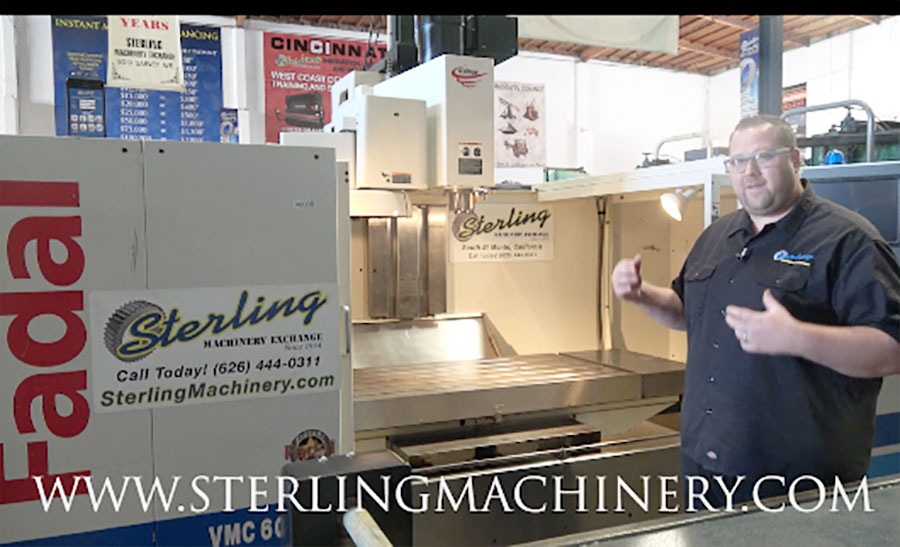 Fadal-30" X 30" X 60" Used FADAL CNC Vertical Machining Center, Mdl. 6030 HT VMC, 21 Station Automatic Tool Changer (ATC), Fadal CNC Controller, Rigid Tapping, 4- MB Expanded Memory, Cat 40 Spindle Taper, High Torque, Coolant System, Bijur Auto Lubrication System, High Speed CPU With GRAPHICS, Year (2005) #A6008-01