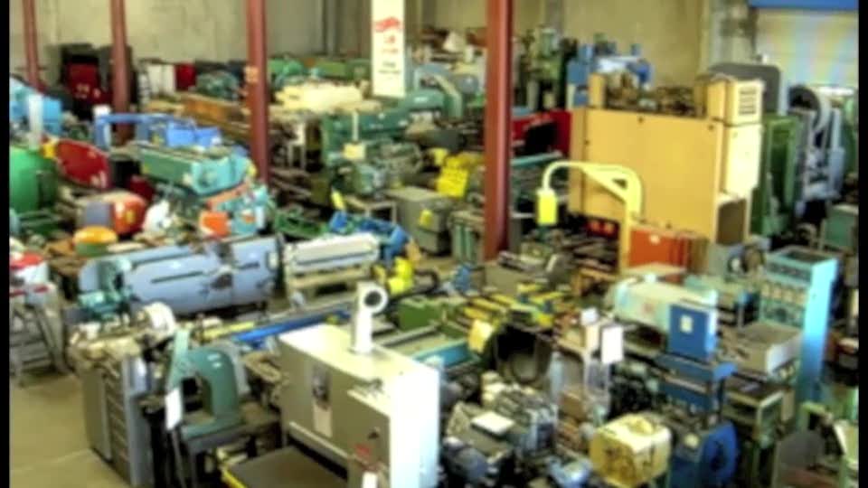 Euromac-1/4\" x 8.6\" Used Euromac Hydraulic Variable Angle Power Notcher, Mdl. 220-65, Angle Adjustment from 30-140 Degrees,Twin Work Guides, Automatic Blade Gap Adjustment, Electric Foot Pedal, Scrap Chute #A1407-01