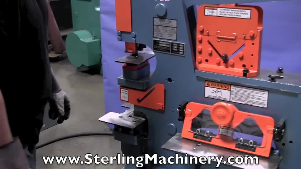 50 Ton Brand New Scotchman Ironworker With Built In Notcher, Mdl. 50514 - CM From Sterling Machinery