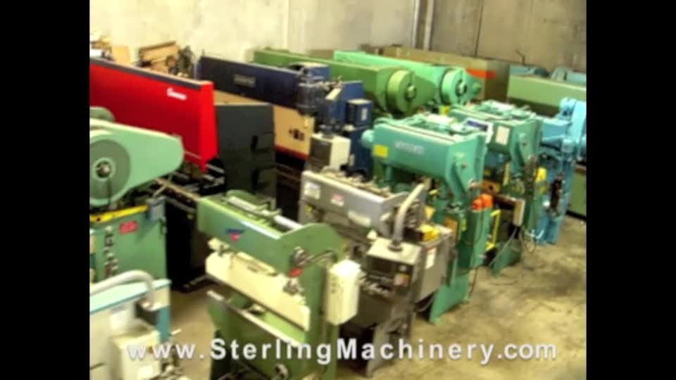 May Tool, Inc-16 Ga. Used May Tool Ring & Circle Shear, Mdl. MTC-42, Rack & Pinion Feed For Tailstock, Stand (1989) #A1755-01