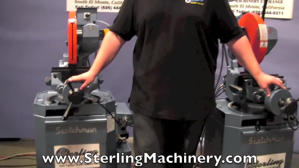 Scotchman-14\" New Scotchman (LOW TURN, SEMI-AUTOMATIC WITH POWER CLAMPING AND POWER HEAD DOWN FEED) Circular Cold Saws (For Cutting Steel, Stainless, Aluminum, Brass, Copper, Plastics), Mdl. CPO 350 LTPKPD, From Sterling Machinery for Sale-01