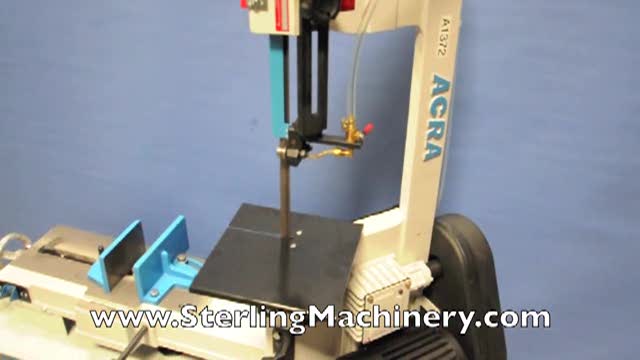 7" x 12" Brand New Acra Horizontal or Vertical Band Saw, Mdl. 712B,  Coolant System, Work Length Stop, Casters, Single Phase Motor