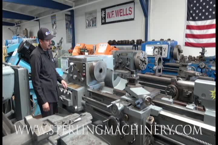 21. "- 30" x 60 "usada Tarnow Gap Torno Motor Cama, MDL TUJ-50x1500, Taper adjuntos, sistema de enfriamiento, bandeja de chips, 3 de mand�bula Chuck, placa frontal, 4 Way Tool Post, # A2779