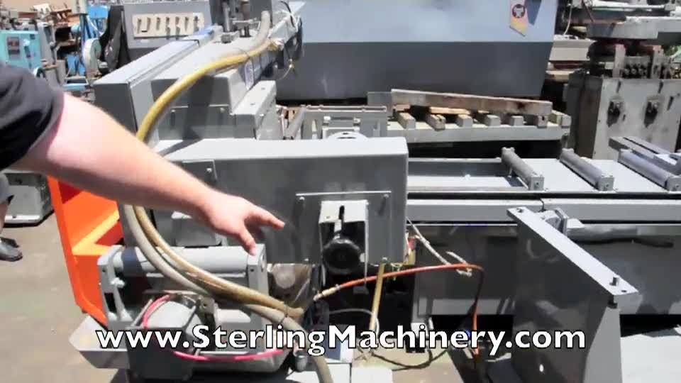 HEM-14\" x 16\" Used Hem Automatic Horizontal Bandsaw, Mdl. H- 1200 A, Automatic Bar Feed With Multi Indexing Up To 240\", Hold Down Bar For Bundle Cutting, Power Head Rise & Fall(1988) #9781-01