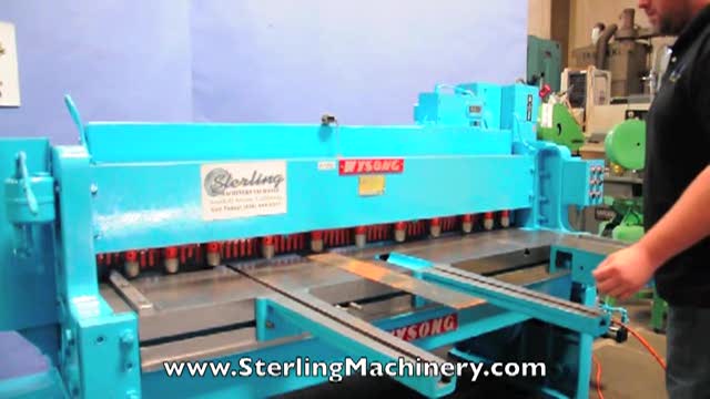 10 Ga. x 6\' Used Wysong Power Square Shear, Mdl. 1072, (2) Front Supports, Front Operated Power Back Gauge W/Indicator, Square Arm, Air Trip Clutch #A1992