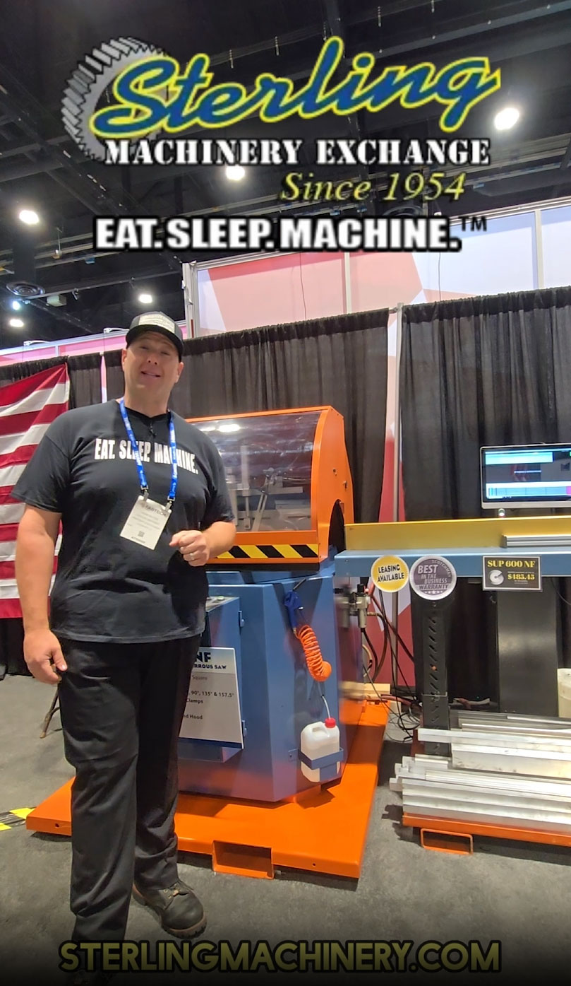 Scotchman SUP-600 NF Upcut Saw | 24" Non-Ferrous Mitering Cold Saw | Fabtech 2025 Feature | Sterling Machinery Exchange