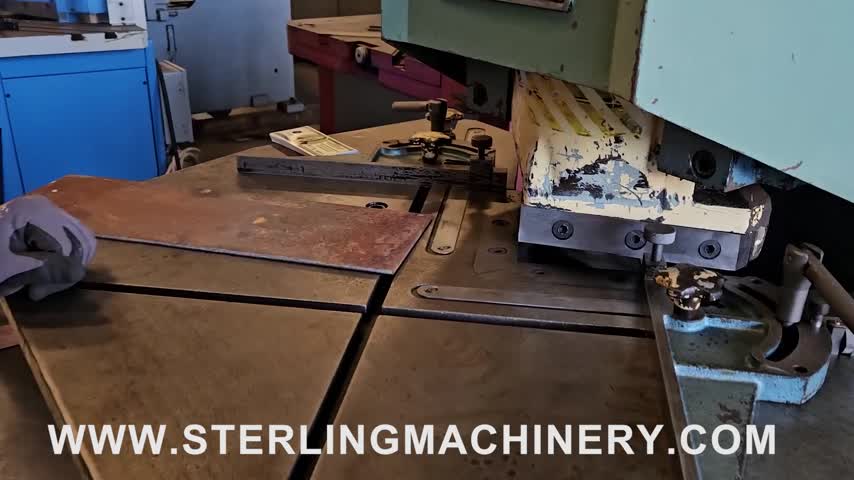 Amada-1/4" x 8" x 8" Used Amada Hydraulic Notcher, Mdl. CSH-220, Work Guides, Foot Pedal Control, One - Shot Lube System, #A7133-01