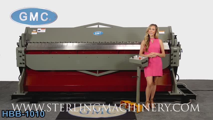 GMC-10 Ga. x 10' Brand New GMC Hydraulic Box & Pan Brake , Mdl. HBB-1010, ISO 9001 Certified, Hydraulic Adjustment for Opening, Hydraulic Power Clamping, 26" Manual Back Gauge, 1" Manual Beam Adjustment (Front & Back), All Steel Construction, Hydraulic Logic-01