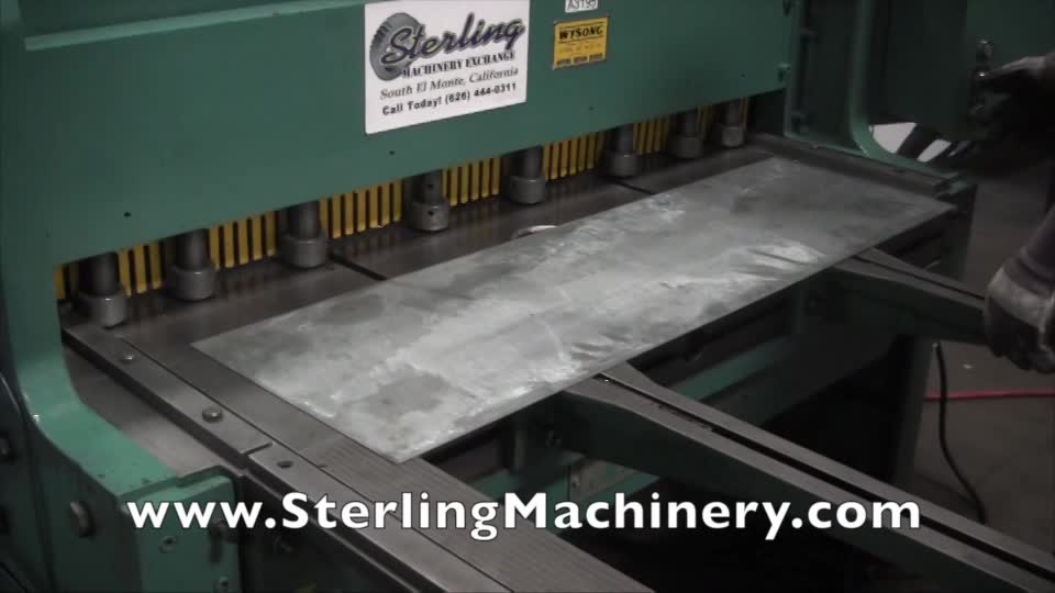 12 Ga. x 4\' Used Wysong Power Shear, Mdl. 1252, Front Operated Manual Back Gauge, 42\" Squaring Arm, 2- Front Supports, One Shot Lube System, Foot Treadle,  #A3195