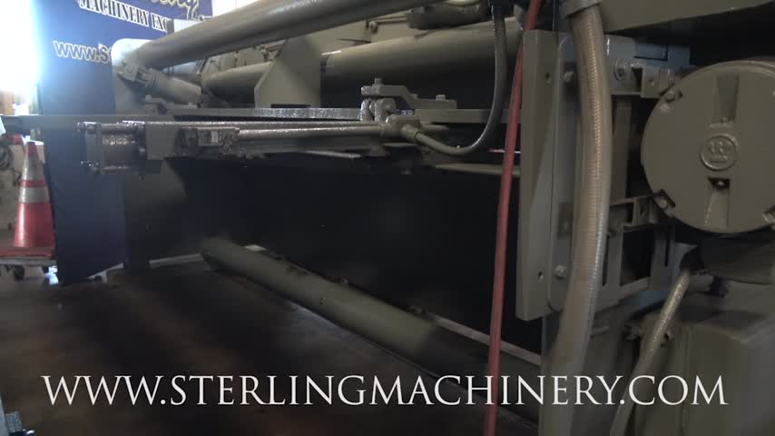 Lodge & Shipley-10 Ga. x 10' Used Lodge & Shipley Power Squaring Shear, Mdl. 0210, Front Operated Power Back Gauge With Indicator, Foot Pedal,  #A4829-01