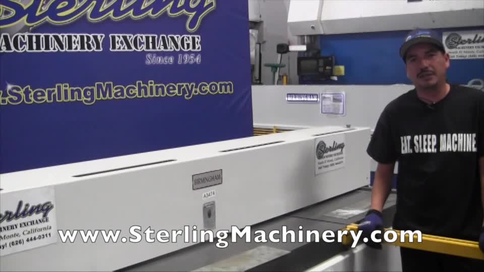 14 Ga. X 8 \'Used Birmingham Hydraulic Shear, MDL. H-0825, (2) Apoyos delanteros, pedal, Rear Operado Gauge Volver Manual, A�o (2002) # A3474