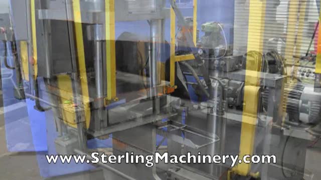 28 Ton Used Hannifin Hydraulic 4 Post Press, Mdl. 4C28P, 24\" x 24\" Bed, 25\" x 15\" Between Post # 9127