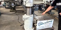 Victor-8" x 33" Victor 833 vertical milling machine, equipped with powered elevation for precision adjustments. This machine is perfect for a wide range of fabricating and chip-making applications, ensuring accuracy and efficiency.-01