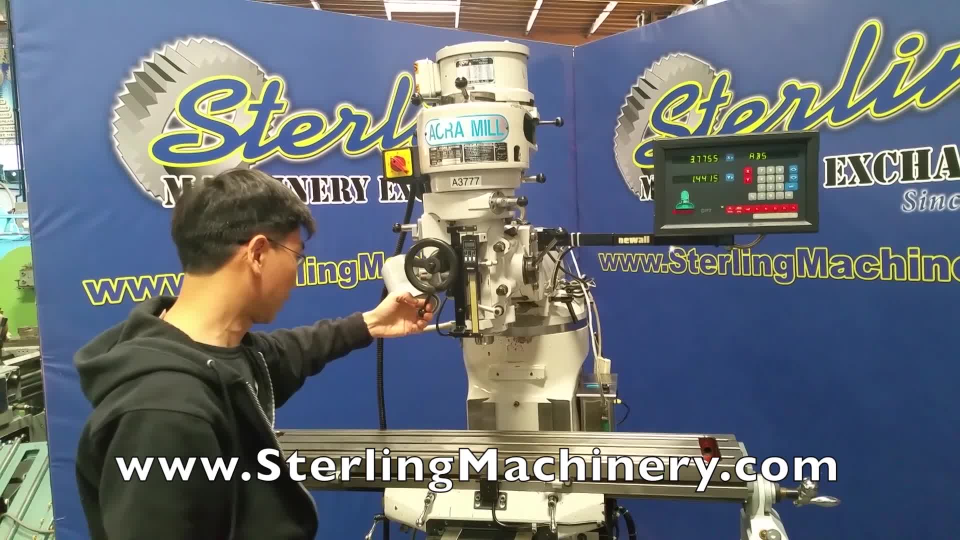 9��49�二手阿克拉变速立磨，MDL。 AM2V，纽沃尔2轴数显系统，三丰奎尔数字刻度，Bestline供电表饲料，酷雾冷却系统，米汉纳铸件，镀铬的方式，工作灯，＃A3777