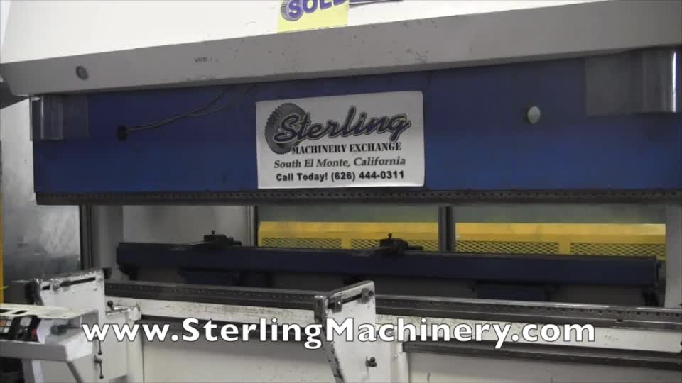 143 Ton x 10\' Used Trumpf CNC Hydraulic Heavy Duty High Precision Press Brake, Mdl. TrumaBend V130, 4 Axis Trumpf CNC Back Gauge, Operator Control Pedestal, Light Curtains, Adjustable Material Supports, Barrier Guards, Motor Driven Crowning,  Year (1998)