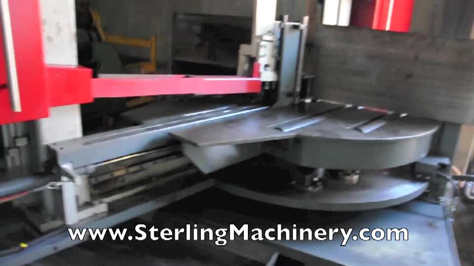 20\" x 44\" Used Voortman Horizontal Double Mitering Beam Saw, Mdl. VB1050, Siemens Simatic Touch Screen Control, Cutting Speed Auto Adjusted To Suite The Profile, Auto Measure Year (2006) #A1406 Heavy Duty, Production Saws for Sale