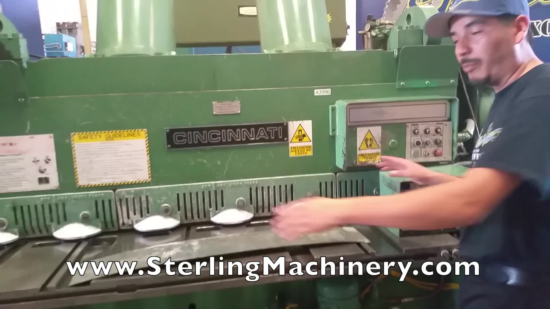 Cincinnati, Inc-1/4 "x 6 'Used Cincinnati PESADO Cizalla hidr�ulica DEBER Con programable tope trasero Controller, MDL. 1806RG, Cincinnati microordenador programable Volver v�a de control, Plaza de Armas, Admite Frente, Apoyos l�mina trasera, Saldos contador dual, Pedal,-01
