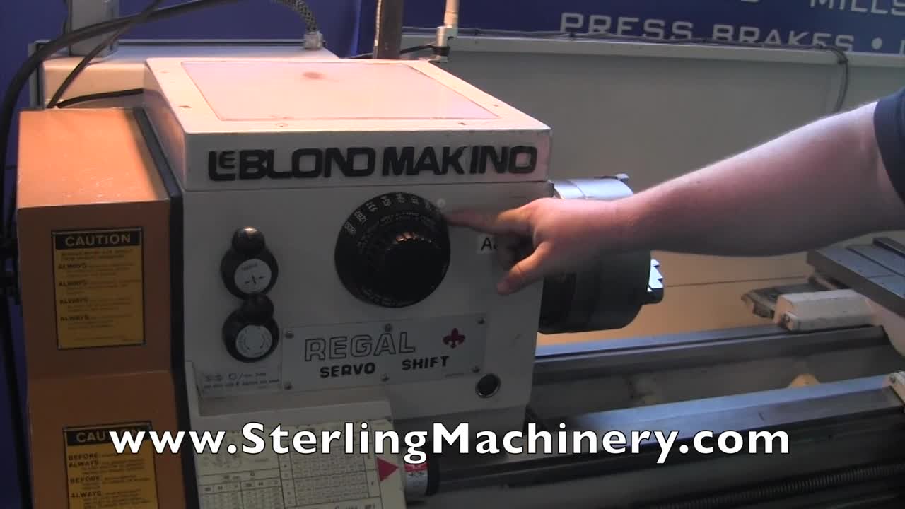 15\" x 54\" Used LeBlond Makino Engine Lathe, Mdl. Regal Servo Shift, Anilam 2 Axis Digital Readout System, Pratt Bernerd 10\" 4 Jaw Chuck, Drill Chuck, Work Light, 5C Collet Closer, 8\" 3 Jaw Reversible Chuck, Chip Tray, Taper Attachment, Chasing Dial, Back