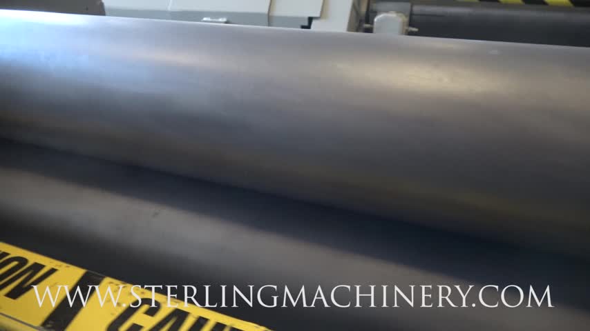NEW DIMENSION-1/4 "x 6 'Rollo de placa motor hidr�ulico New Dimension usado (menos de 500 horas) AMERICAN MADE, Mdl. P6-250, pedal el�ctrico dual, barrera de seguridad, interruptor de tambor hacia adelante y hacia atr�s, # A5105-01