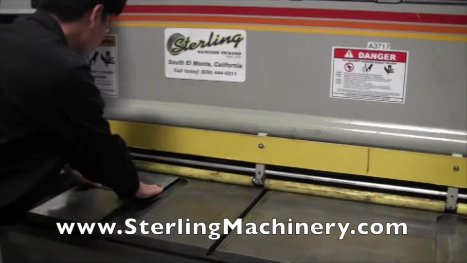 Chinese: 1/4��6�用于Accurshear液压动力剪，MDL，62506，正面操作电源后挡料采用数显，电脚踏板，支援前线，151小时计，行程长度控制，＃A3717  购买，出售，或交易任何新的或二手剪切发售，请访问http://www.SterlingMachinery.com 今天呼吁！ 626-444-0311