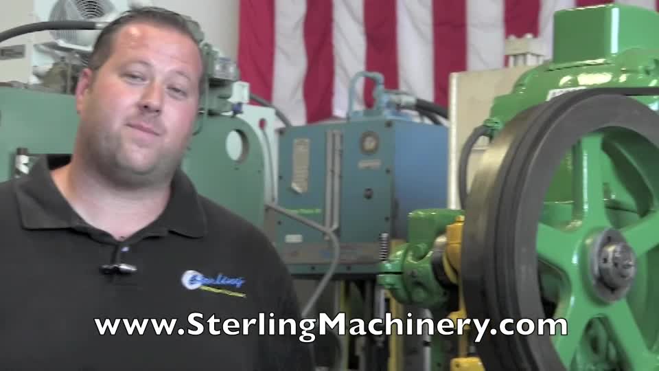 Benchmaster-10 Ton x 2-1/2\" Used Bench Master Deep Throat & Extended Shut Height Punch Press, Mdl. , Dual Palm Control, Air Trip Mechanical Clutch,  #A2603-01