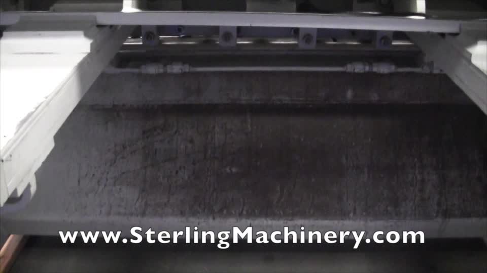 Spanish:  1/4 \"x 6\" Usado Accurshear hidr�ulica Potencia Shear, MDL. 62506, Front Operado Poder Volver v�a con lectura digital, pedal el�ctrico, Soporte frontal, 151 Horas En Meter, Stroke Control de longitud, # A3717  Para comprar,