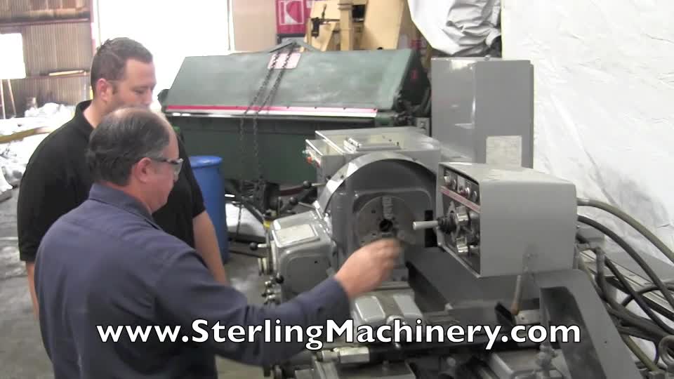 21\" x 80\" Used American Engine Lathe, Mdl. Style C 1678, True- Trace Synchro Turn 2 Axis Tracer Attachment, With Rear Template Bar & Centers, 3 & 4 Jaw Chuck, Steady Rest, Face Plate, Coolant System, Chuck Guard, Horsepower: 20,  #9610