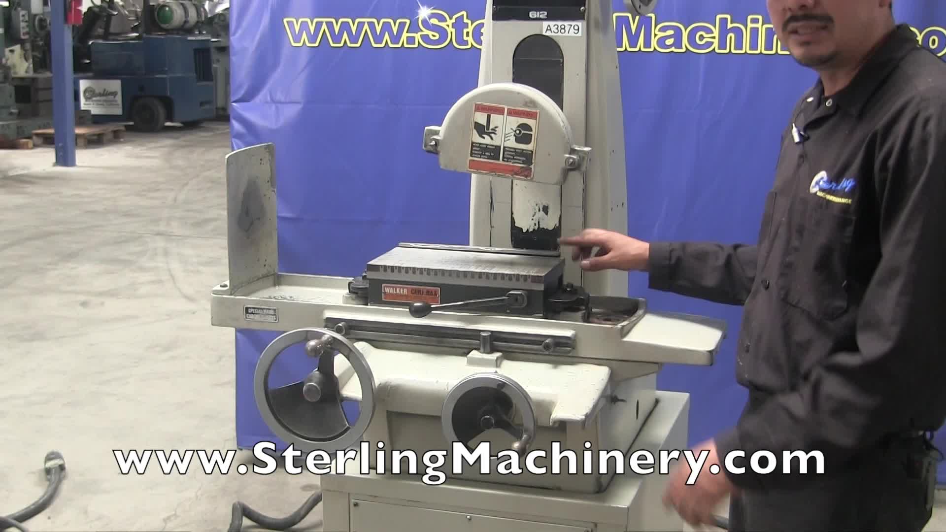 Harig-6 "x 12" Grinder Usado Superficie Harig, MDL. 612, 6 "x 12" Walker Magnetic Chuck, # A3879-01