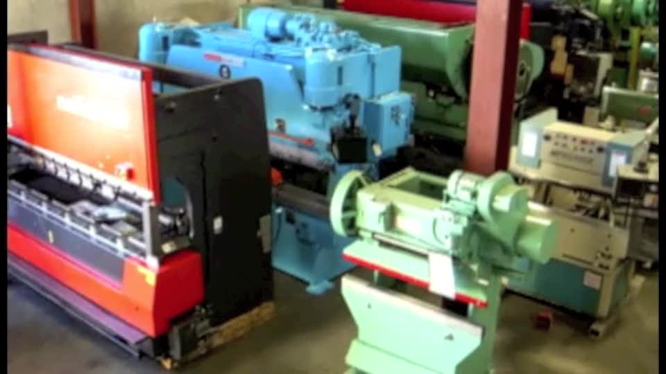 Newton-8\" x 77\" Used Newton Oscillating Universal Edge Sander, Mdl.  E - 30, Tilt Table, 8\" x 30\" Each Platen Size #9966-01