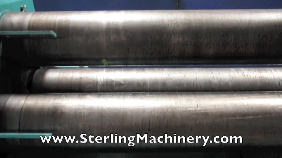 1/2\" x 6\' Used Pullmax Hydraulic Double Pinch Plate Bending Roll, Mdl. PV7H, Hydraulic Drop End, Bottom Rolls Have Indicators, 3 ROLL DRIVE, Cone Rolling, 9 3/4\" Roll Diameter, 15 H.P. (1979) #A1242