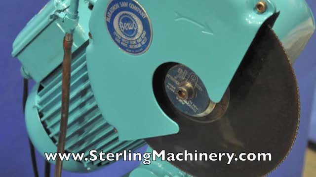 10" Used Bewo Cold Saw, Mdl. 315, Quick Acting Vise, Coolant System, Mitering #A1286