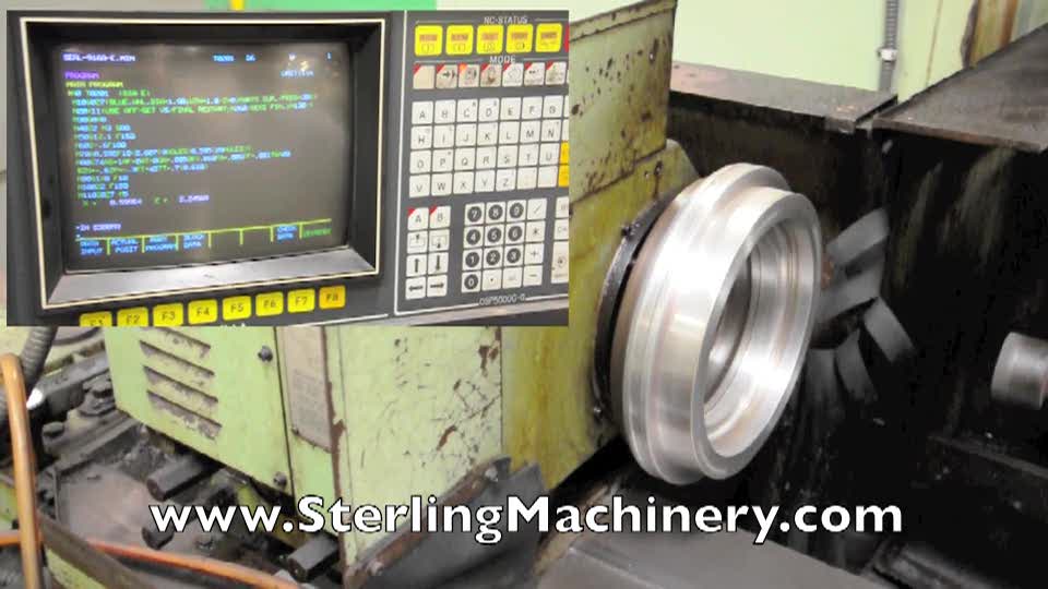 16\" x 60\" Used Okuma CNC Cylindrical Grinder, Mdl. GP-44N,  Okuma OSP 5000-G CNC Control 3 Axis (C-X-Z) 2 Axis Simultaneous Swing Down Internal Grinding Attachment, Auto Lube System, Coolant (1990) #A1373