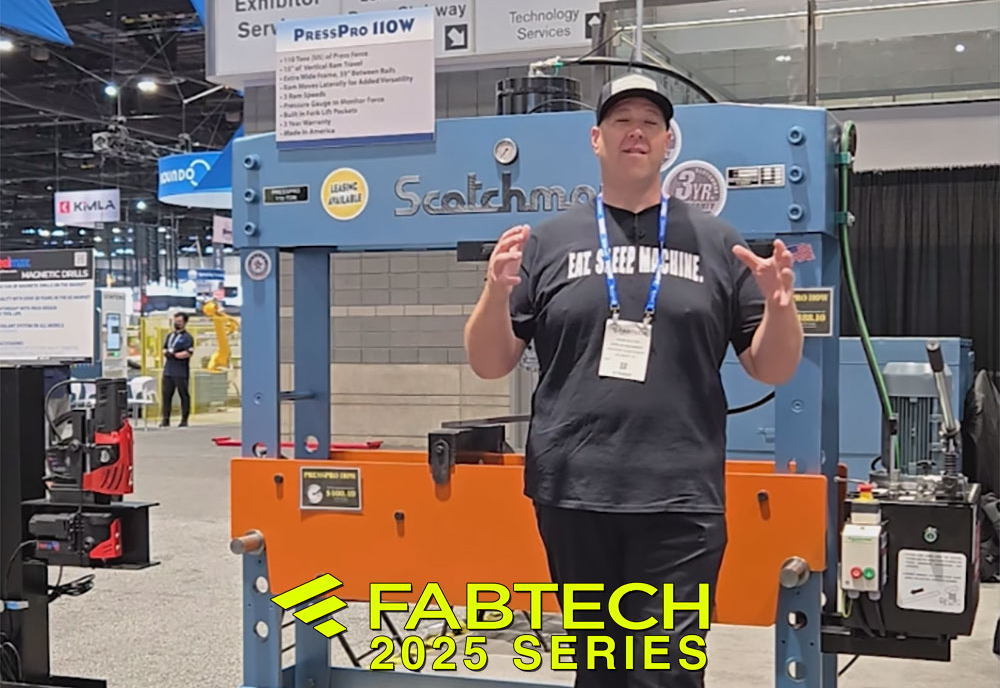 PIRANHA-Scotchman H-Frame Hydraulic Press Pro 110W | 110-Ton | Fabtech 2025 Feature | Sterling Machinery Exchange-01
