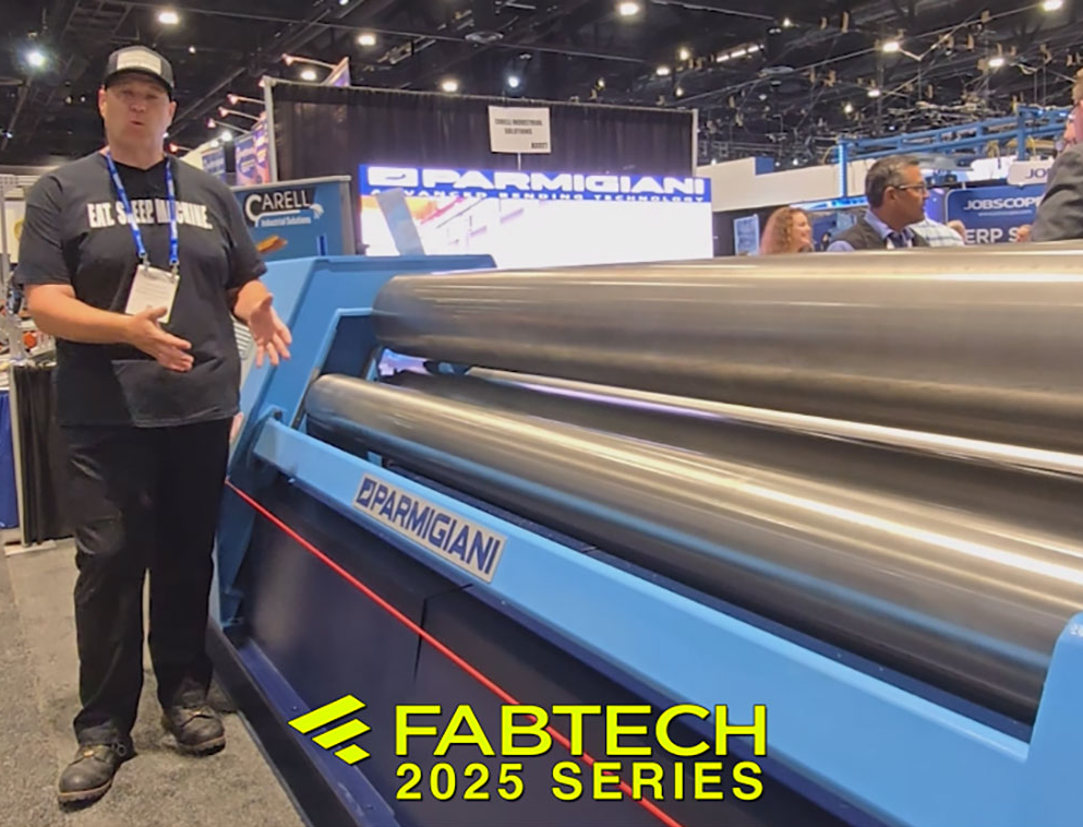 Parmigiani-Parmigiani 4-Roll CNC Plate Roller | 1/4" x 12′ Capacity | Fabtech 2025 Feature | Sterling Machinery Exchange-01