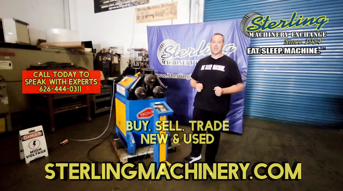 ERCOLINA HELLER-2-1/2" x 1/4" ERCOLINA HELLER HYDRUALIC PROGRAMMABLE ANGLE ROLL, Mdl. CE50H3S, Emergency Stop, Powered Top Roll, Tooling Included, Year(2005) #A7806-01