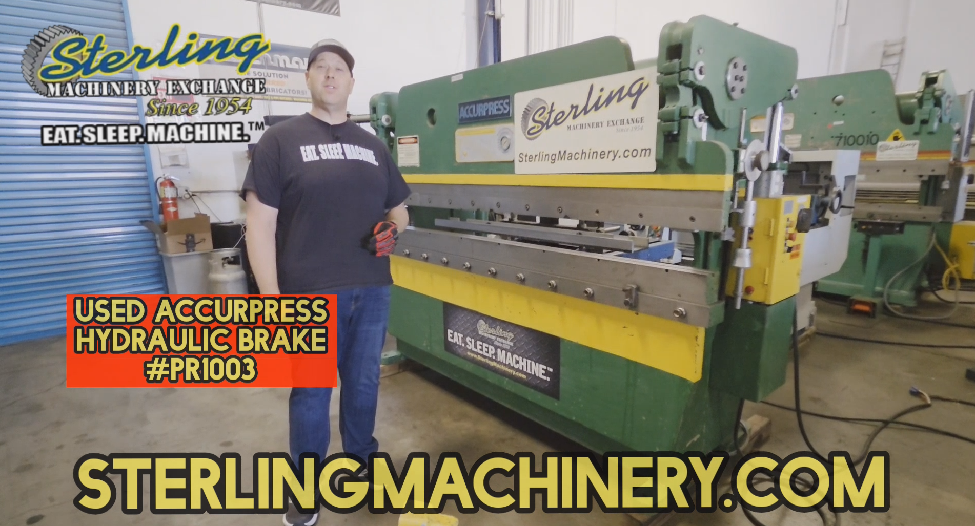 Accurpress-60 Tons x 8' Accurpress Manual Hydraulic Press, Mdl. 7608, Original Backgauge Parts Included but NOT Functional, #PR1003-01