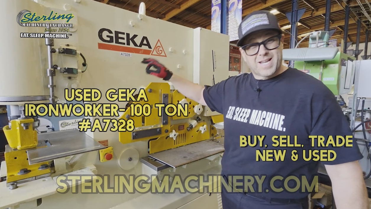 Geka-GEKA HYD 100 100 Ton Hydraulic Ironworker | Stock A7328-01