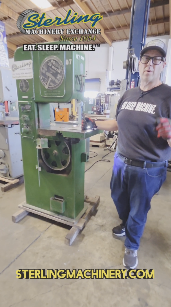 DoAll-DoALL V-16 Vertical Contour Bandsaw --| Stock A4325 | AS-IS-01